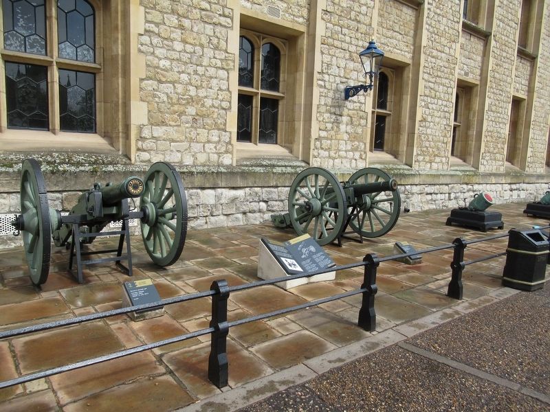 Captured Cannon Marker with Guns of the Waterloo Battery image. Click for full size.