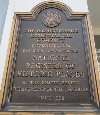 H.G. Hotchkiss NRHP Plaque image. Click for full size.