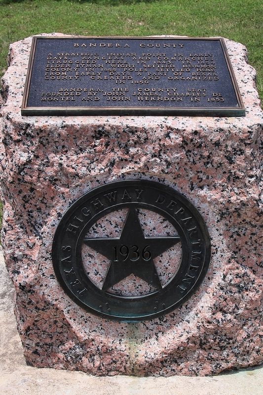 Bandera County Marker image. Click for full size.