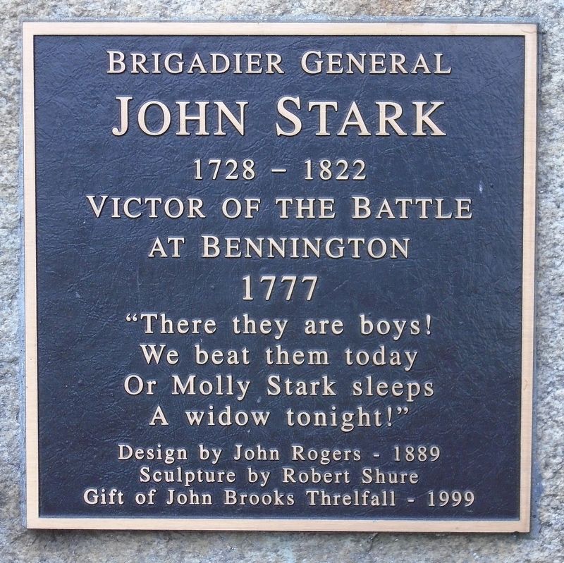 Brigadier General John Stark Marker image. Click for full size.