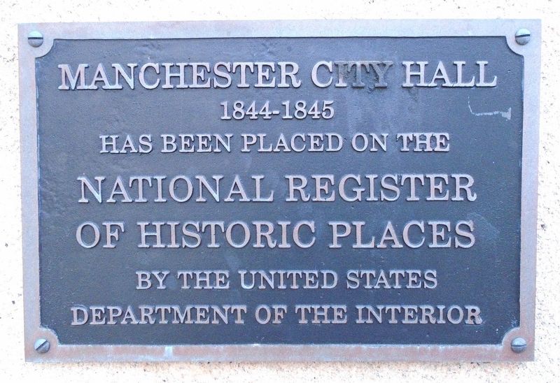 City Hall NRHP Marker image. Click for full size.