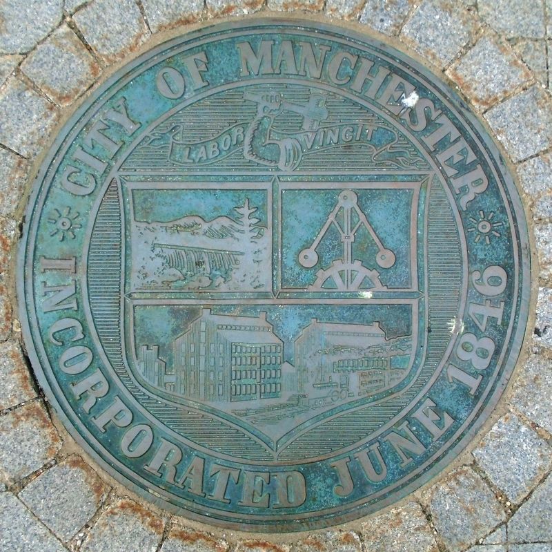 City Seal on the City Hall Plaza Grounds image. Click for full size.