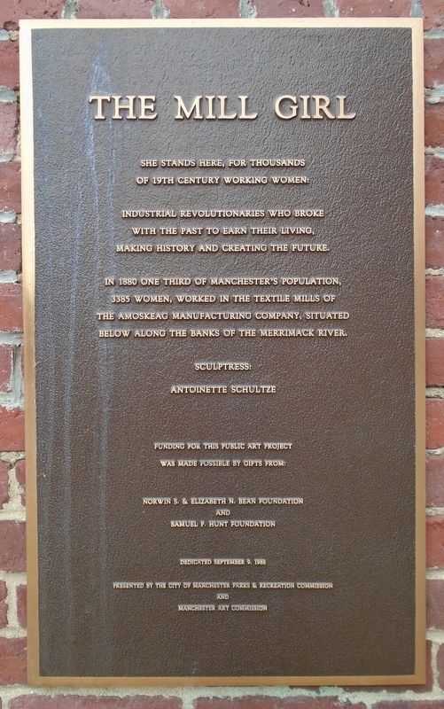 The Mill Girl Marker. Click for full size. The Mill Girl Marker image. Click for full size.