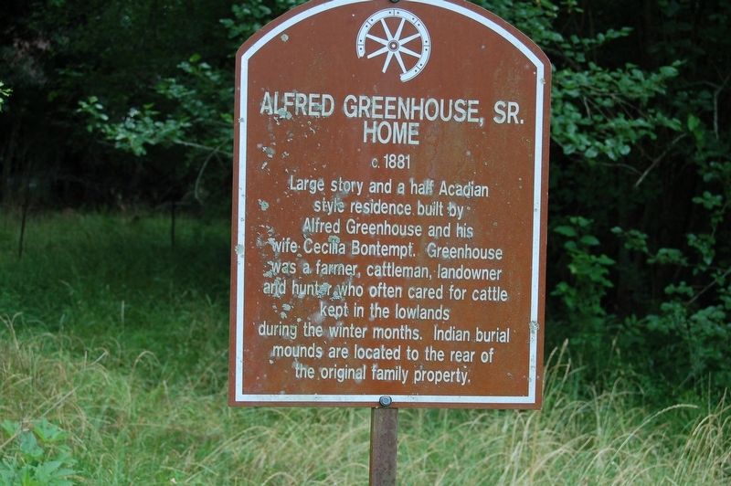 Alfred Greenhouse, Sr. Home Marker image. Click for full size.