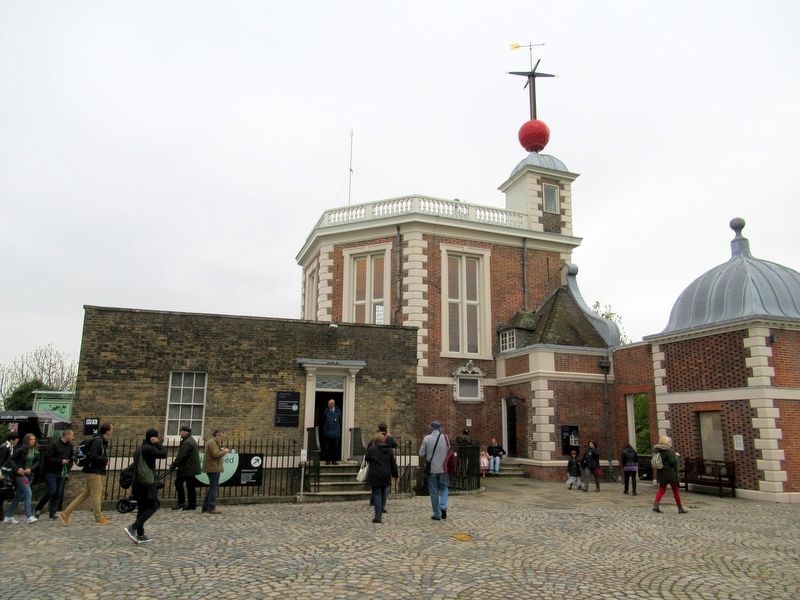 The Flamsteed House with the Red Time Ball image. Click for full size.