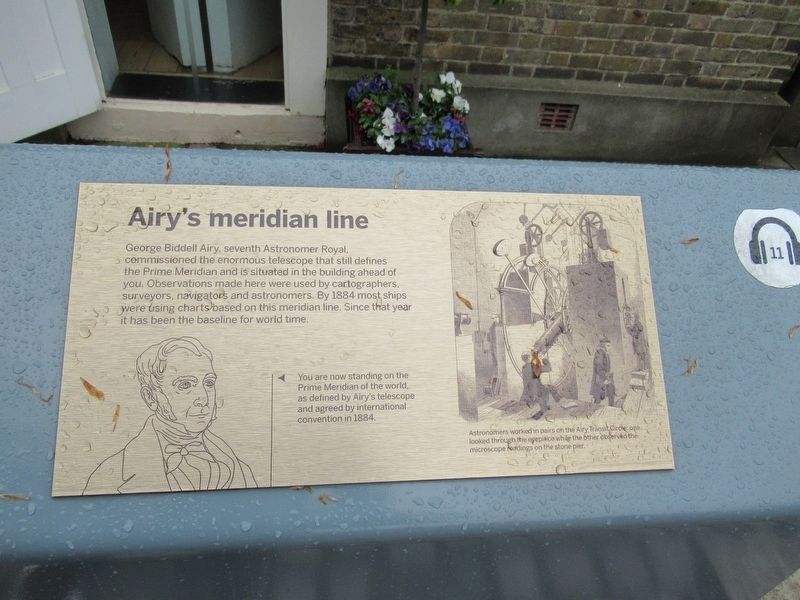 Airy’s meridian line Marker image. Click for full size.