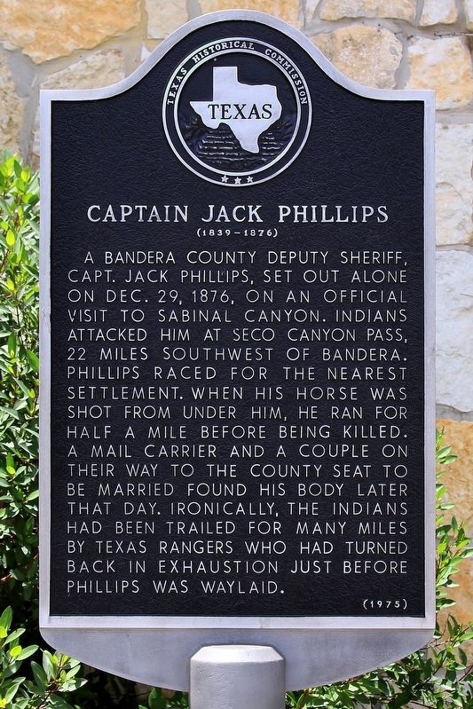 Captain Jack Phillips Marker image. Click for full size.