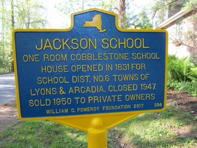 Jackson School Marker image. Click for full size.