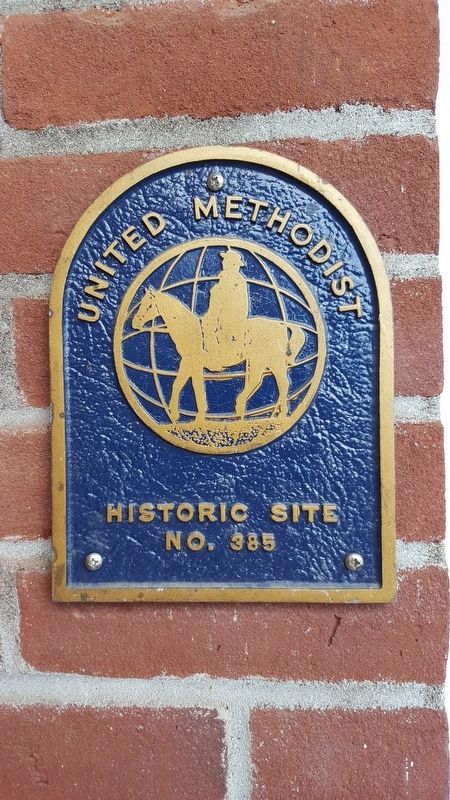 United Methodist Historic Site plaque. Click for full size. United Methodist Historic Site plaque image. Click for full size.