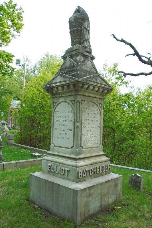 Mary E. Elliot Monument. Click for full size. Mary E. Elliot Monument image. Click for full size.