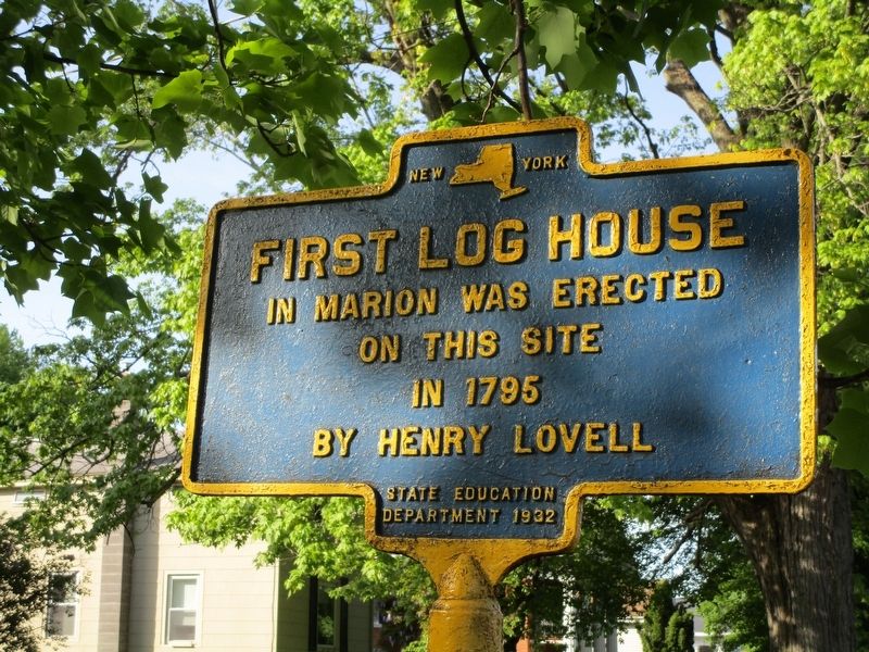 First Log House Marker image. Click for full size.