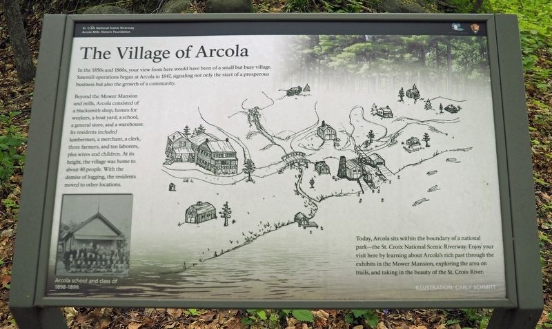 The Village of Arcola marker image. Click for full size.