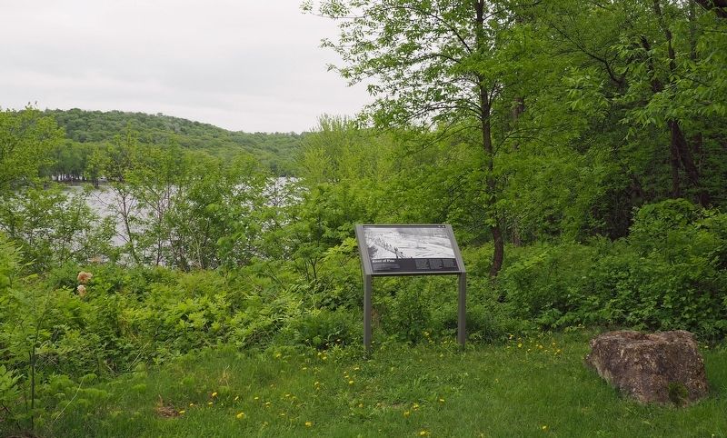 River of Pine marker overlooking the St. Croix River image. Click for full size.