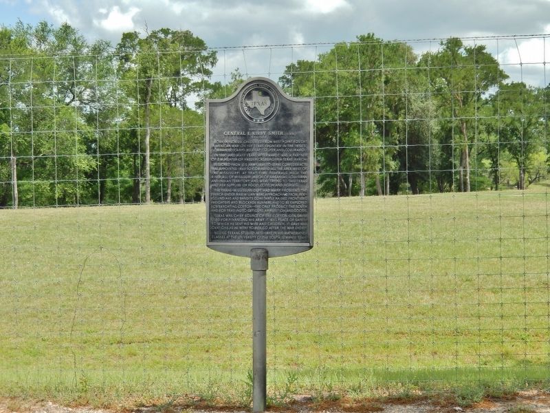 Texas Rancher General E. Kirby Smith, C.S.A. Marker (<i>tall view</i>) image. Click for full size.