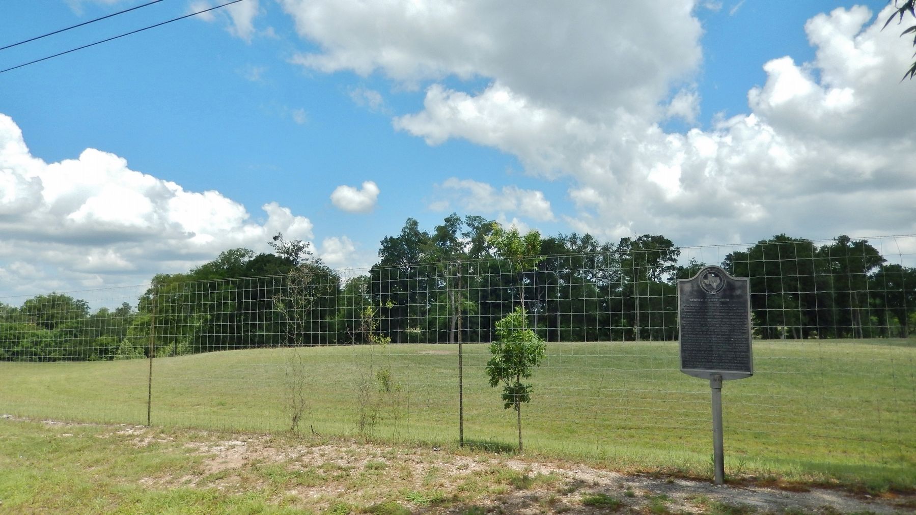 Texas Rancher General E. Kirby Smith, C.S.A. Marker (<i>wide view</i>) image. Click for full size.