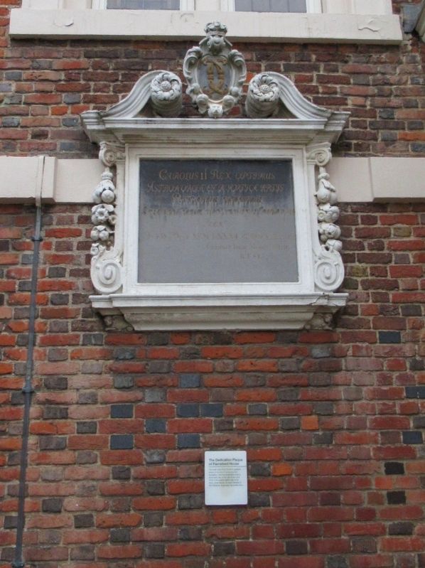 Dedication Plaque of Flamsteed House. Click for full size. Dedication Plaque of Flamsteed House image. Click for full size.
