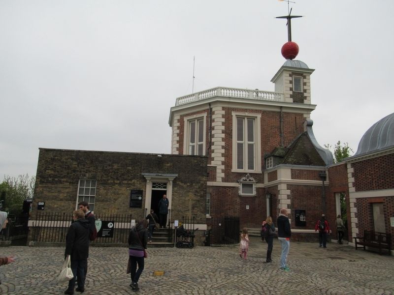 The Flamsteed House with the Red Time Ball image. Click for full size.