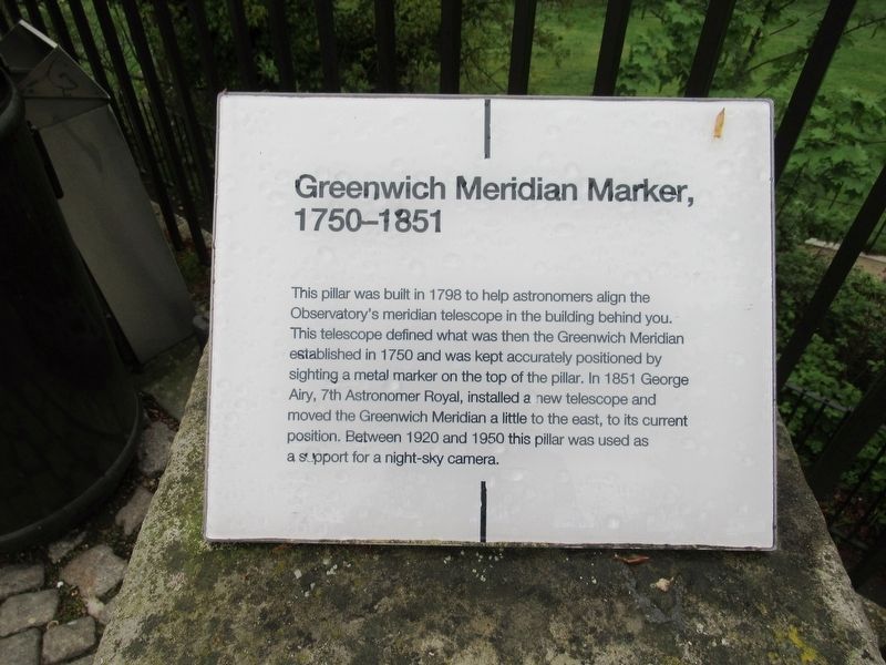 Greenwich Meridian Marker, 1750-1851 image. Click for full size.