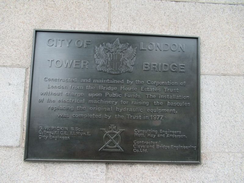 City of London Tower Bridge Marker image. Click for full size.