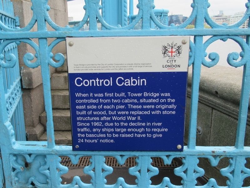 Tower Bridge Control Cabin Marker image. Click for full size.