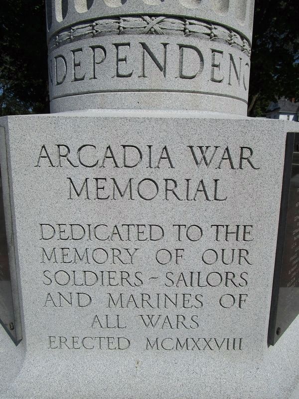 Arcadia War Memorial image. Click for full size.