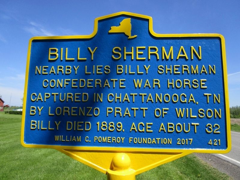 Billy Sherman Marker image. Click for full size.