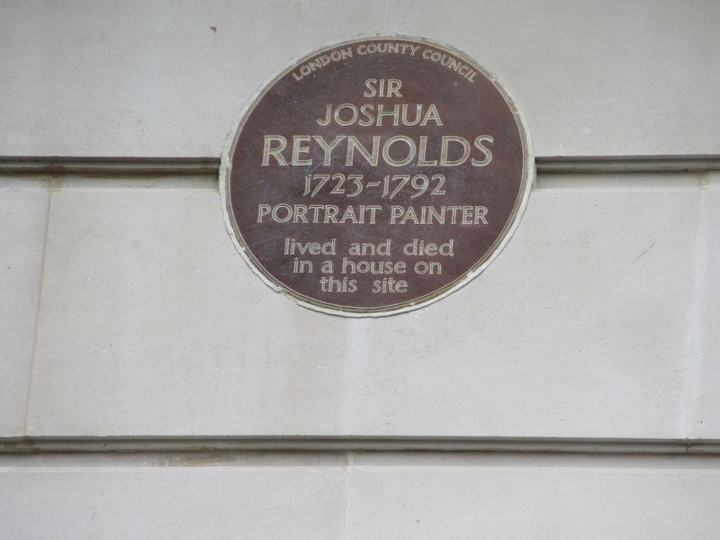 Sir Joshua Reynolds Marker. Click for full size. Sir Joshua Reynolds Marker image. Click for full size.