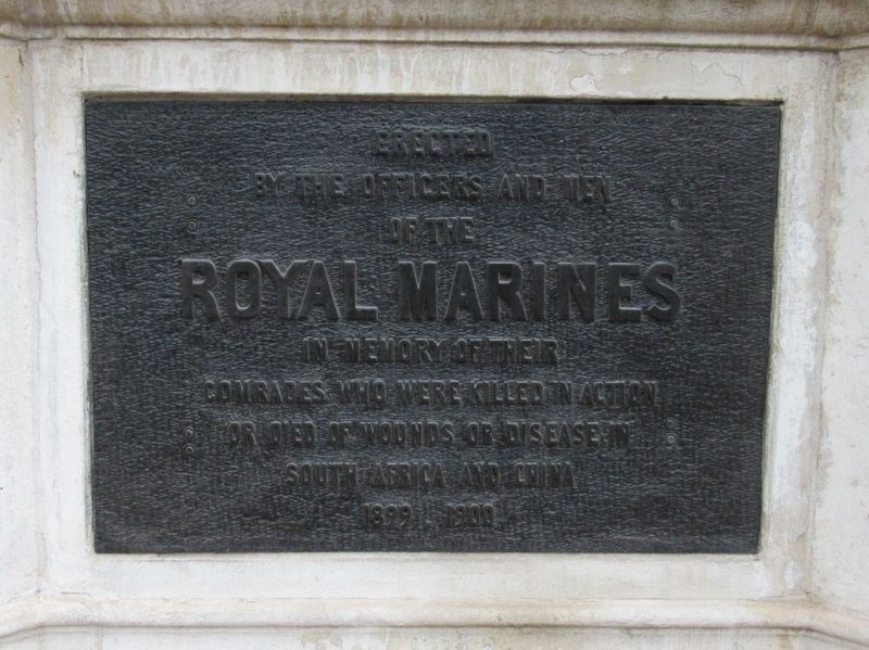Royal Marines Memorial image. Click for full size.