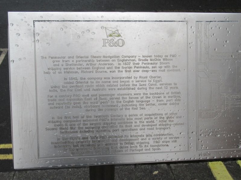 P&O Marker. Click for full size. P&O Marker image. Click for full size.