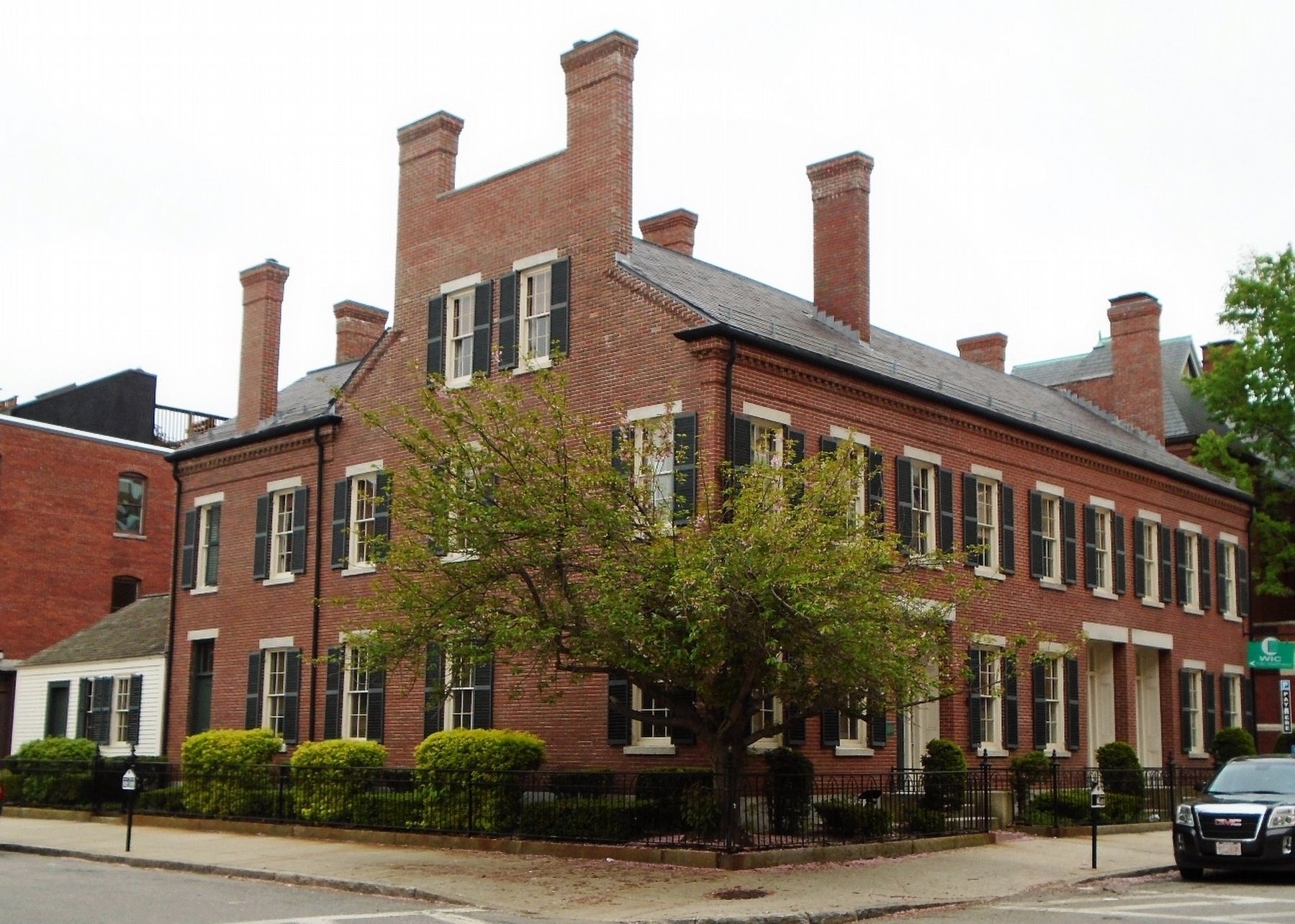 Brown, Fay, and Watson Houses and Marker. Click for full size. Brown, Fay, and Watson Houses and Marker image. Click for full size.