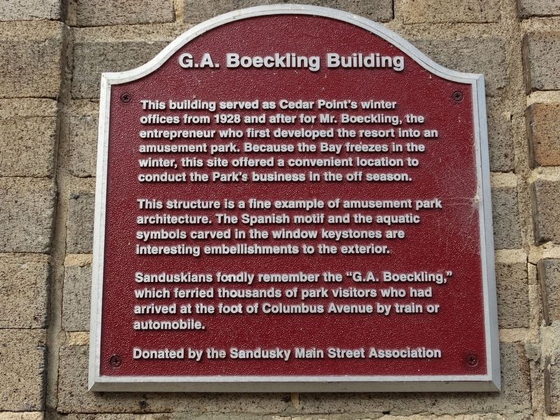 G.A. Boeckling Building Marker image. Click for full size.