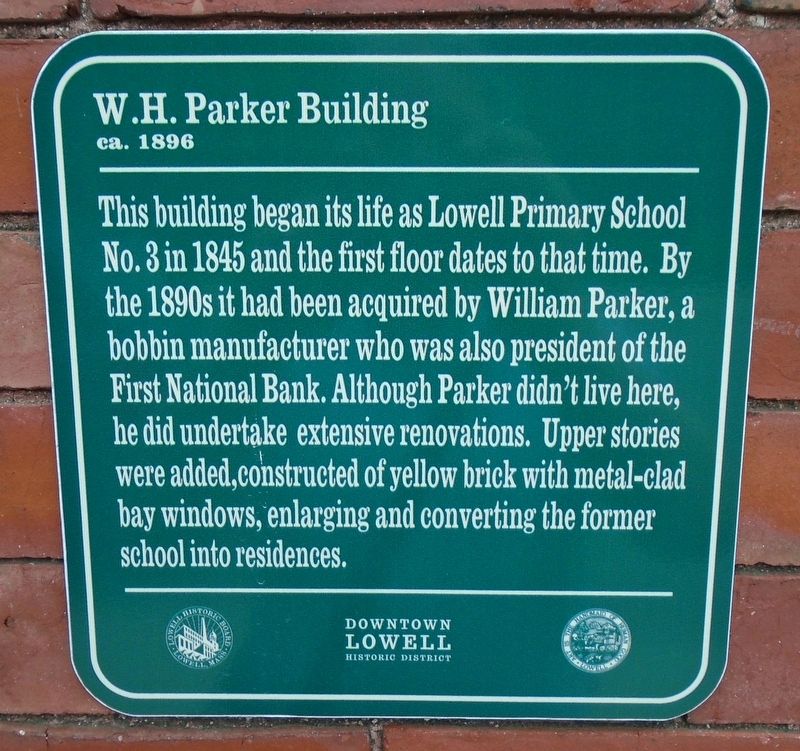 W.H. Parker Building Marker image. Click for full size.
