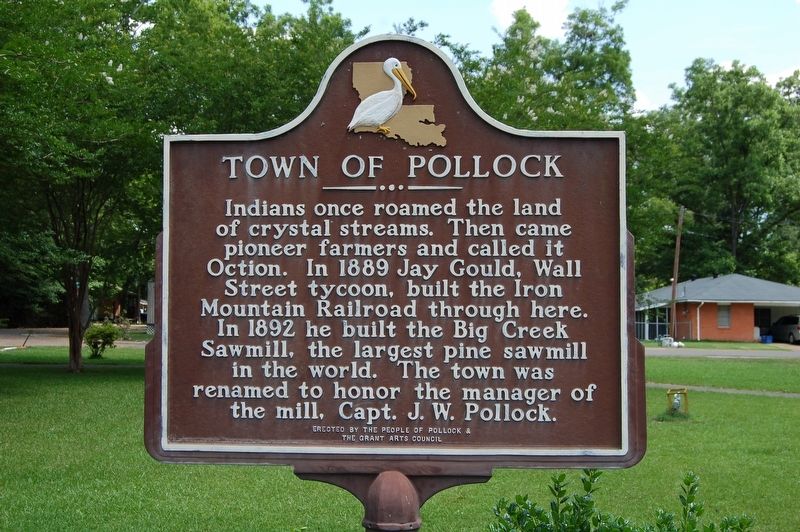 Town of Pollock Marker image. Click for full size.
