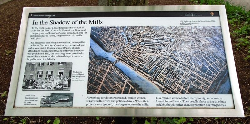 In the Shadow of the Mills Marker image. Click for full size.