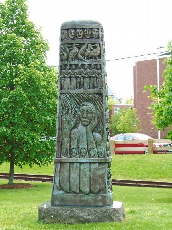 Stele for the Merrimack Sculpture. Click for full size. Stele for the Merrimack Sculpture image. Click for full size.