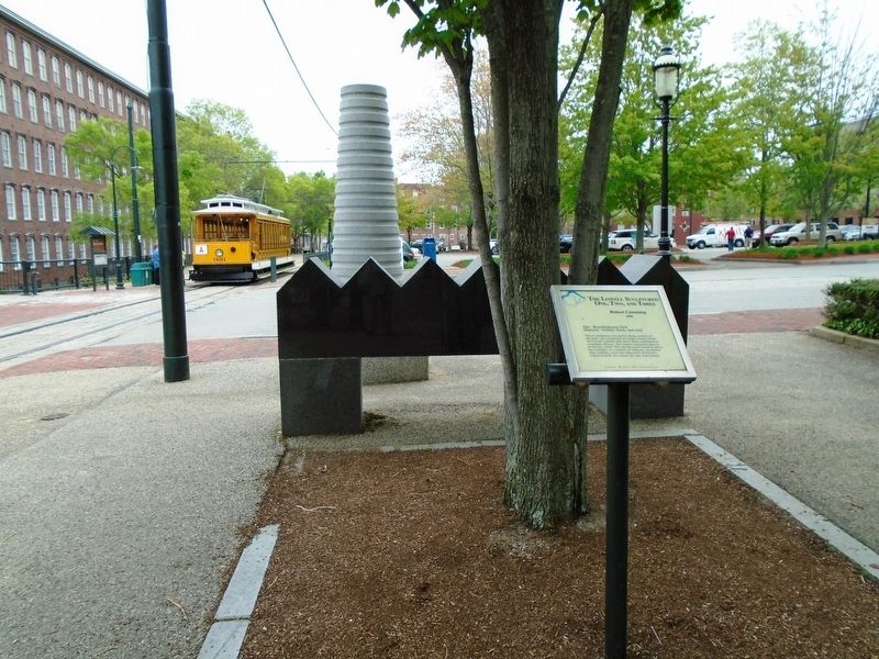 The Lowell Sculptures: One, Two, and Three Marker image. Click for full size.
