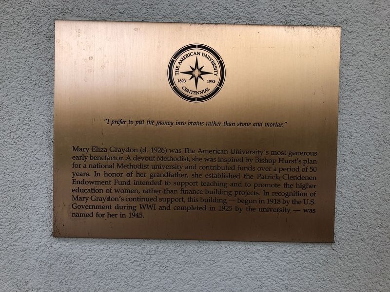 Mary Eliza Graydon Marker. Click for full size. Mary Eliza Graydon Marker image. Click for full size.
