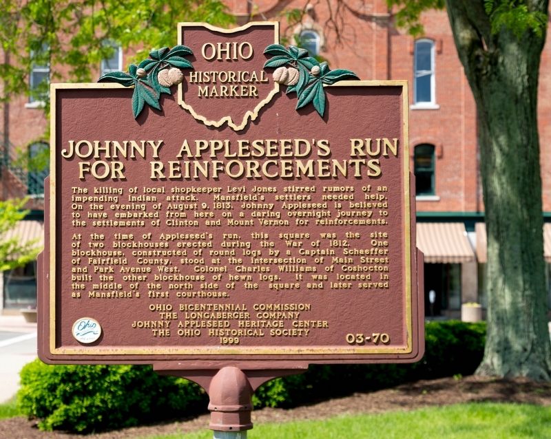 Johnny Appleseed’s Run for Reinforcements Marker image. Click for full size.