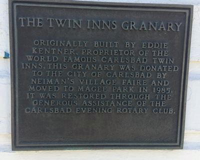 The Twin Inns Granary Marker image. Click for full size.
