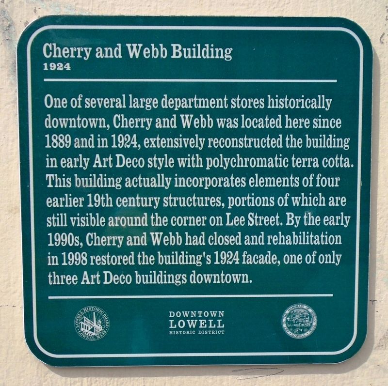 Cherry and Webb Building Marker image. Click for full size.