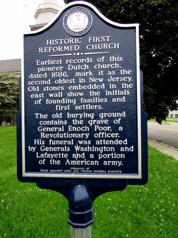 Restored Historic First Reformed Church Marker image. Click for full size.