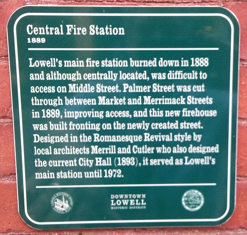 Central Fire Station Marker image. Click for full size.