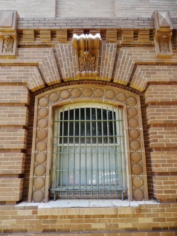 1912 Cameron County Jail (<i>window detail</i>) image. Click for full size.