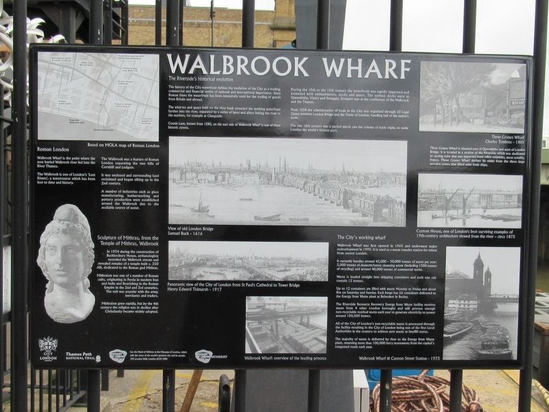 Walbrook Wharf Marker image. Click for full size.