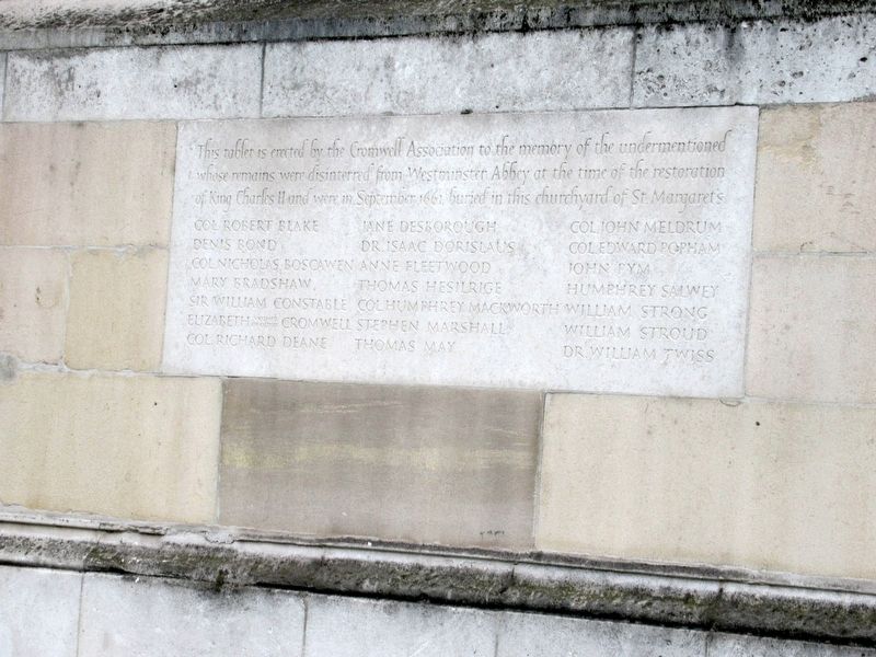 Cromwell Association Memorial Tablet image. Click for full size.
