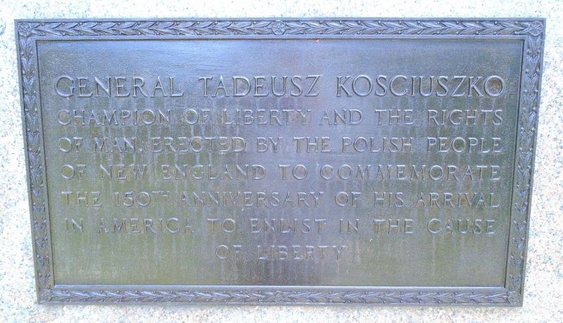 General Tadeusz Kosciuszko Marker. Click for full size. General Tadeusz Kosciuszko Marker image. Click for full size.