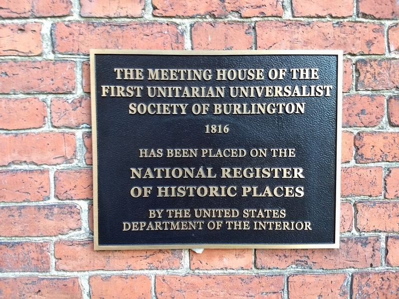 First Unitarian Universalist Church Marker. Click for full size. First Unitarian Universalist Church Marker image. Click for full size.