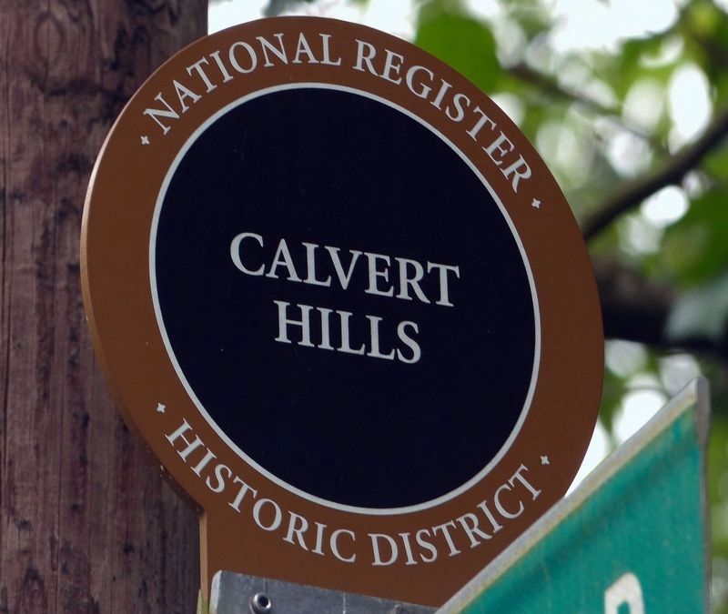 Calvert Hills National Register Historic District. Click for full size. Calvert Hills National Register Historic District image. Click for full size.