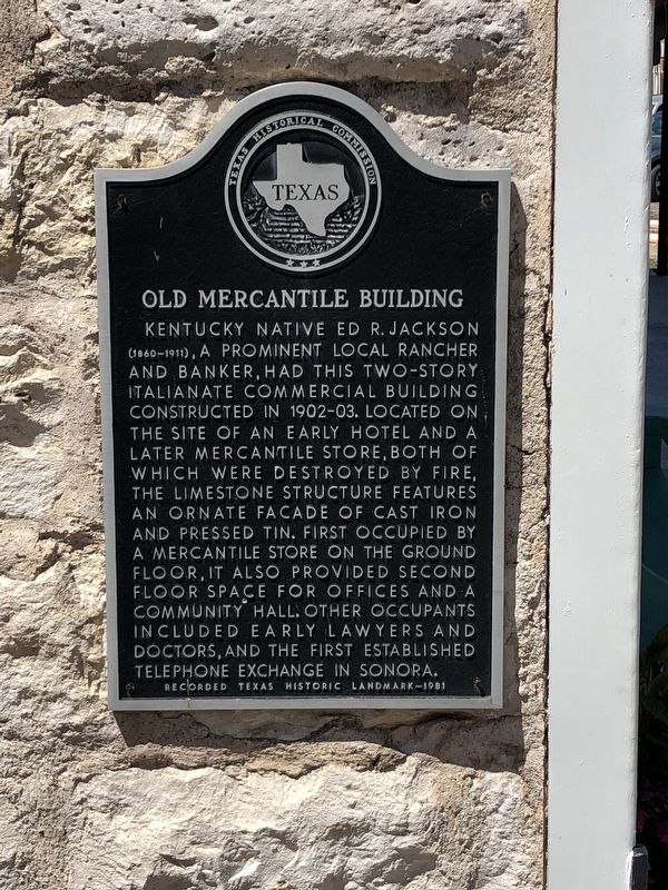 Old Mercantile Building Marker. Click for full size. Old Mercantile Building Marker image. Click for full size.