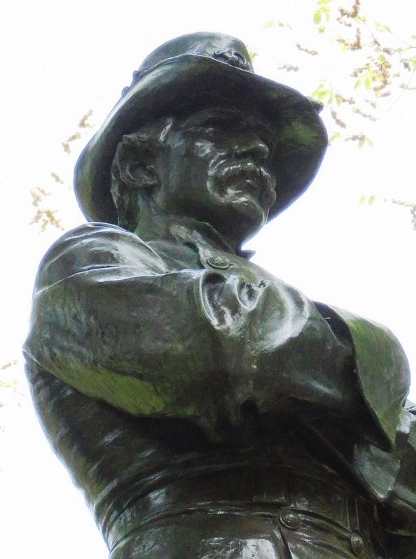 Colonel Thomas Cass Statue Detail image. Click for full size.